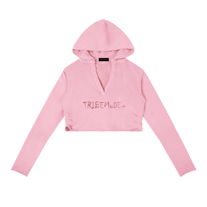 Vintage Washed Raw Edge Hoodie - Tribemodeplus