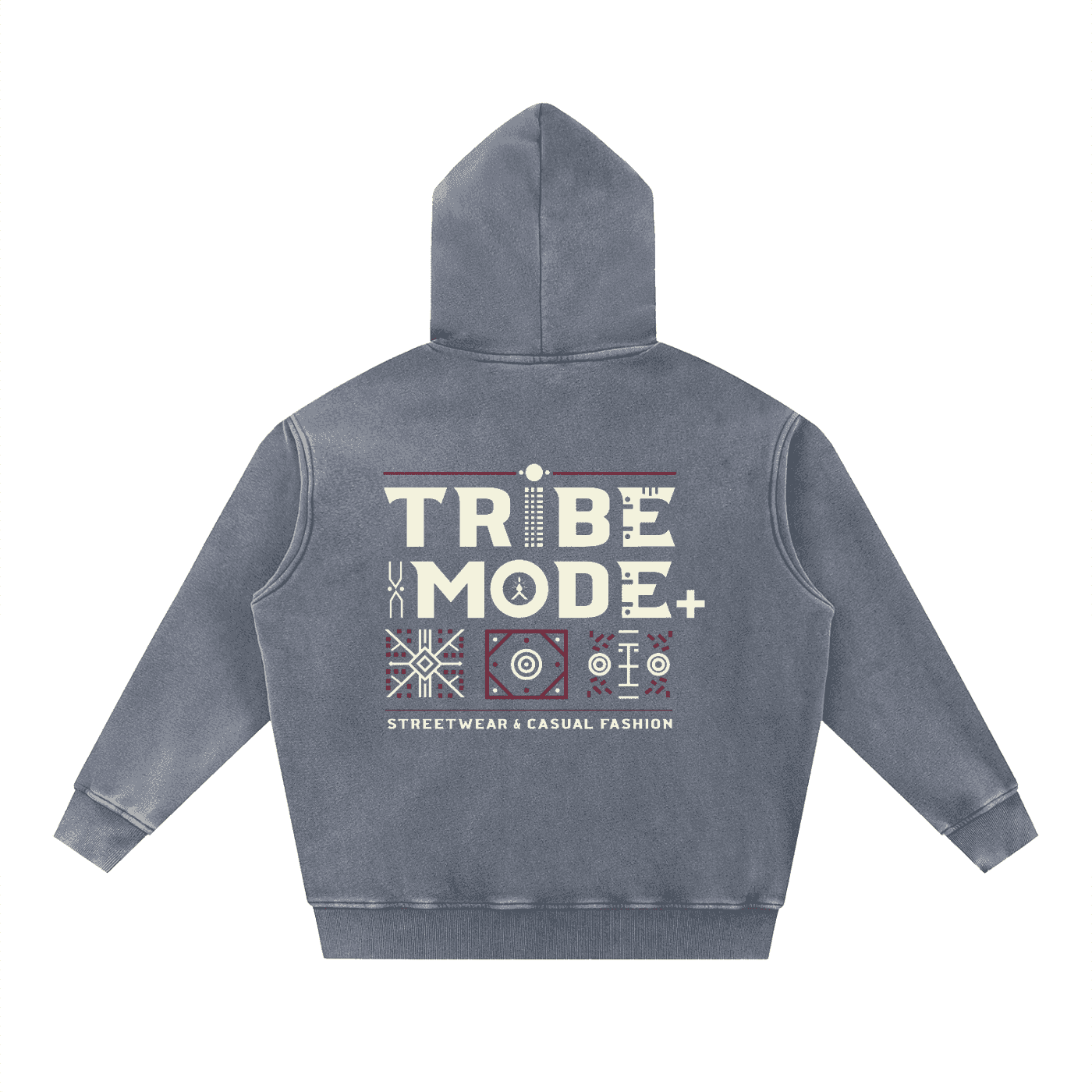 Snow Wash Fleece Oversize Hoodie - Tribemodeplus