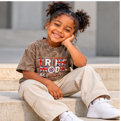 United Kingdom Snow Washed Kids' T-Shirt