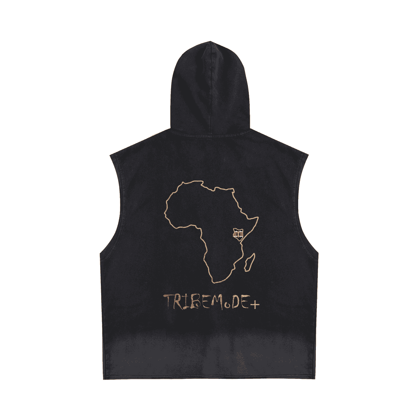 Vintage Washed Zip-Up Hooded Tank Top - Tribemodeplus