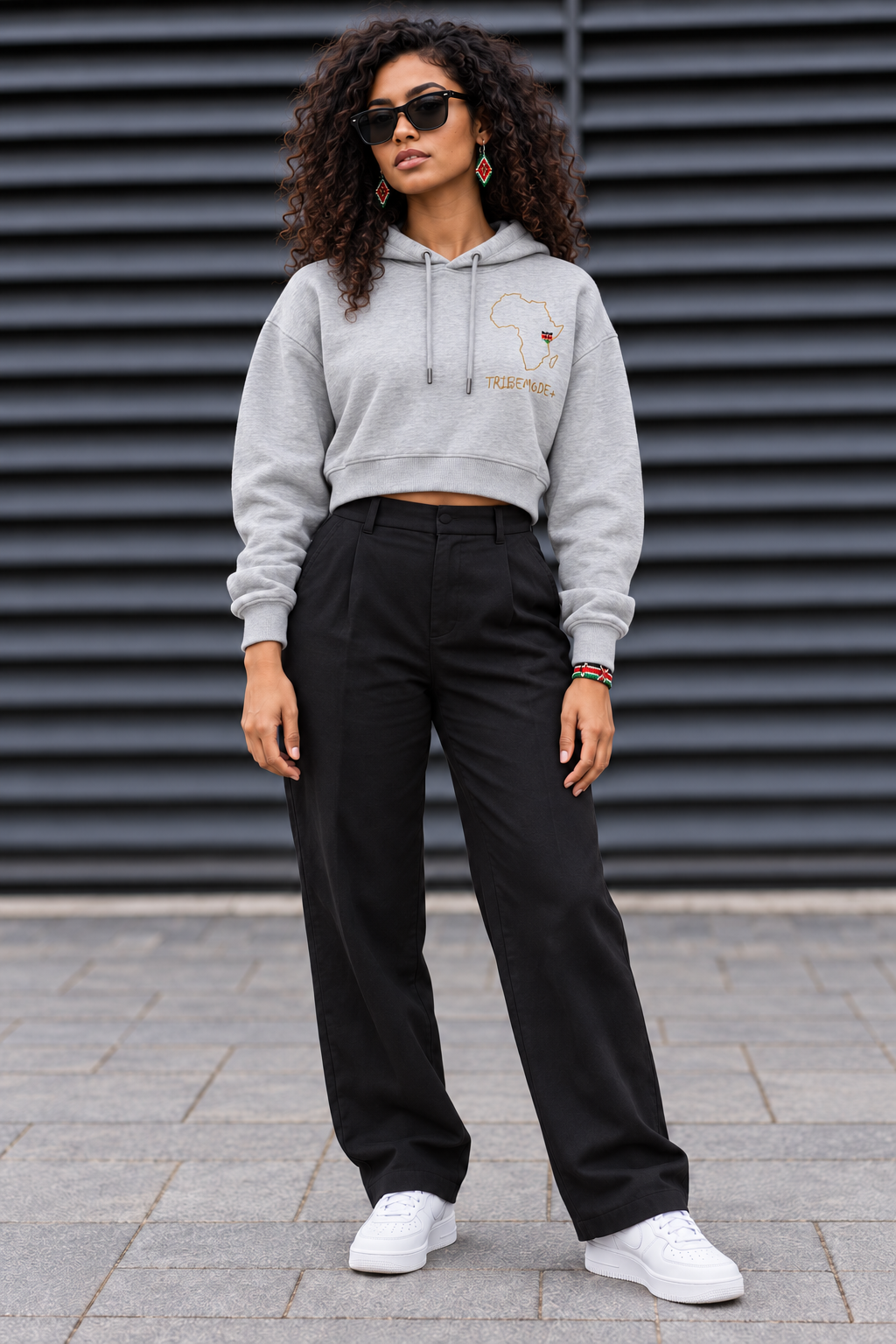Kenya Cropped Hoodie — Essential