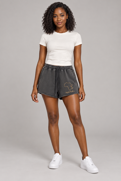 Kenya Shorts — Snow Washed Raw Edge