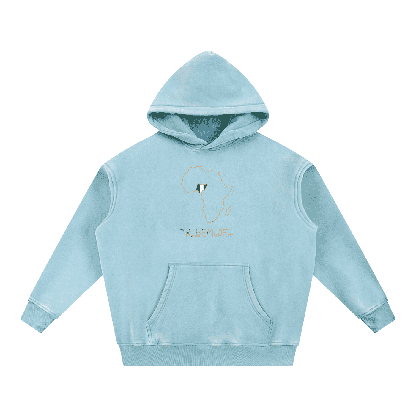 Snow Wash Fleece Oversize Hoodie - Tribemodeplus
