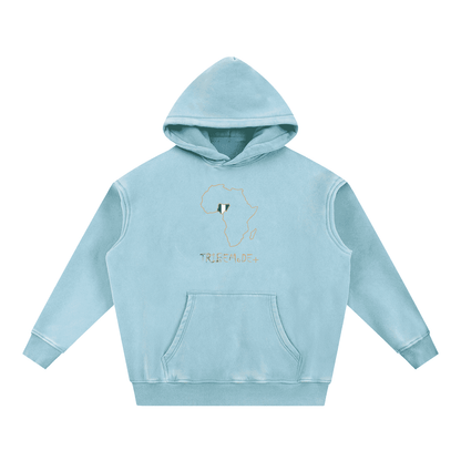 Snow Wash Fleece Oversize Hoodie - Tribemodeplus