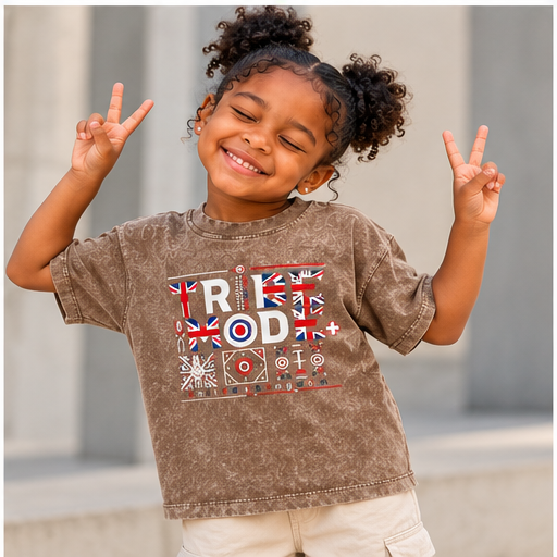 United Kingdom Snow Washed Kids' T-Shirt