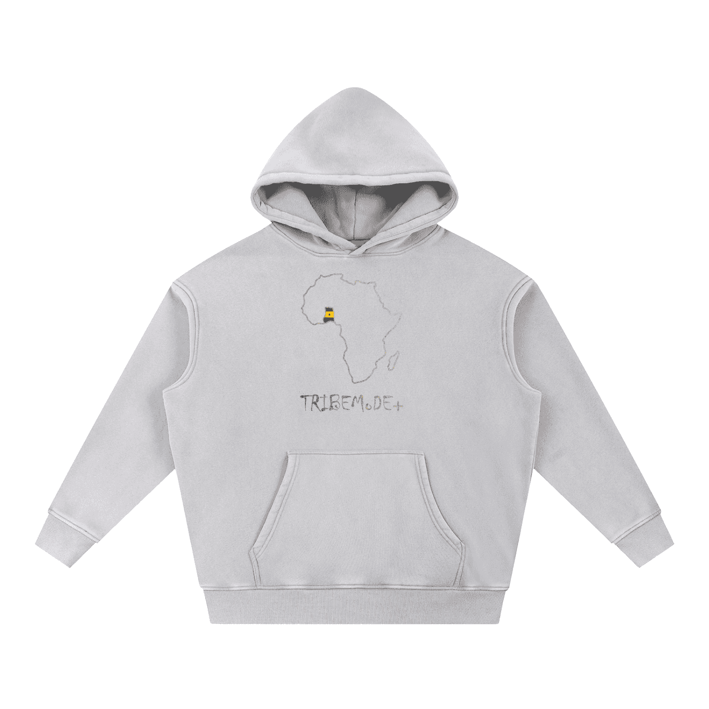 Snow Wash Fleece Oversize Hoodie - Tribemodeplus