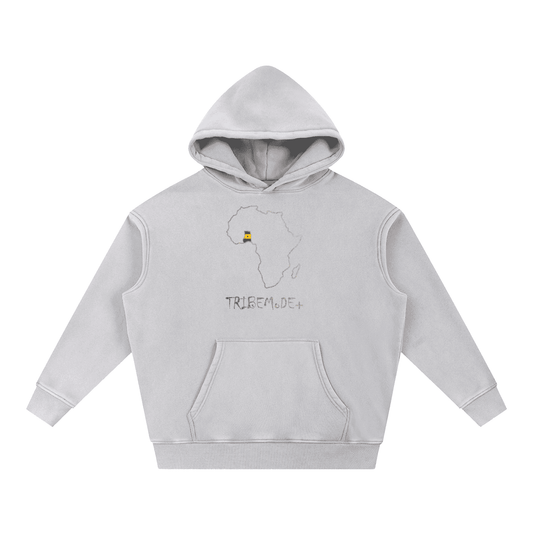 Snow Wash Fleece Oversize Hoodie - Tribemodeplus