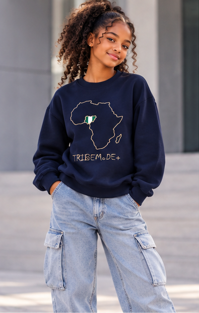 Nigeria Kids' Sweatshirt — Essential Fleece