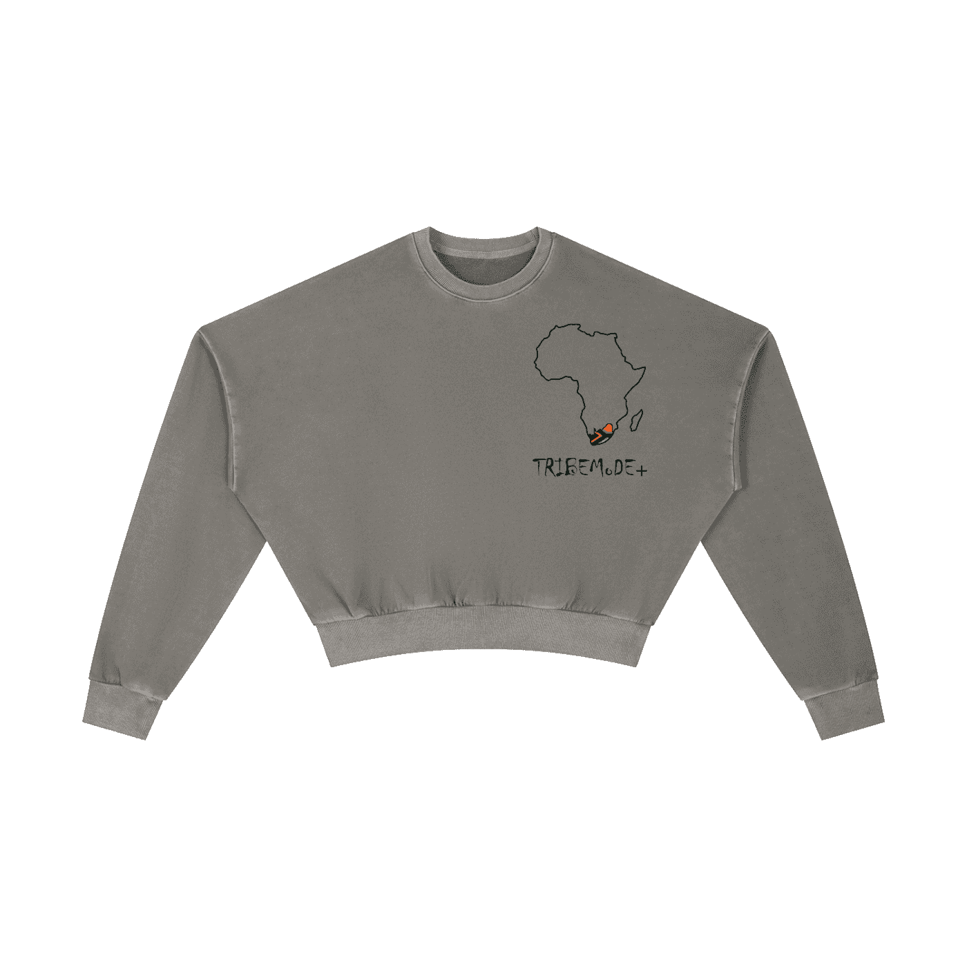 Vintage Washed Cropped Sweatshirt - Tribemodeplus