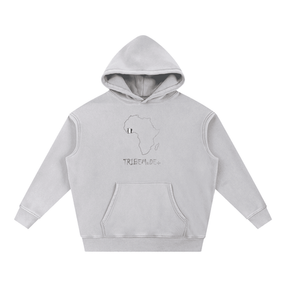 Snow Wash Fleece Oversize Hoodie - Tribemodeplus