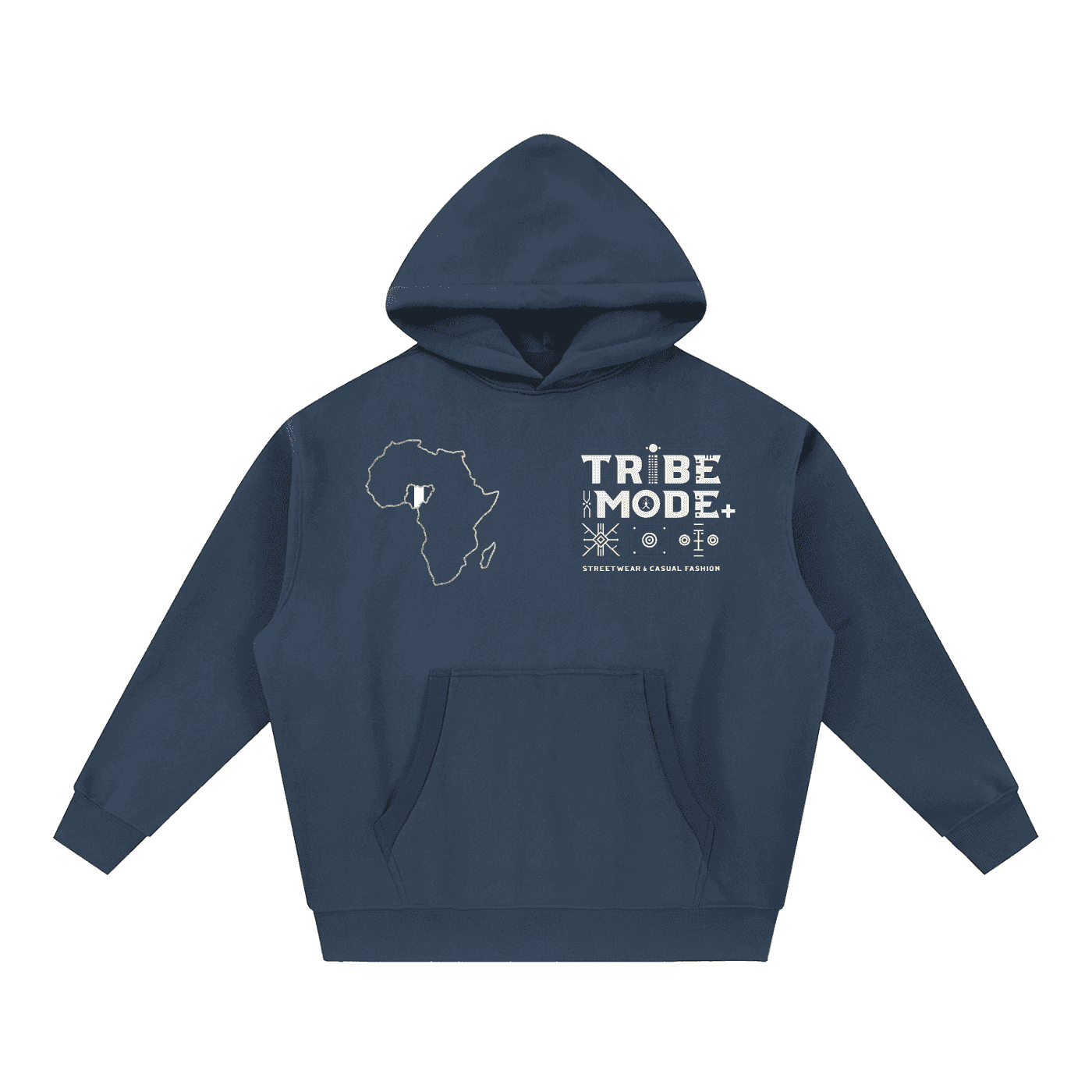 Essential Oversized Boxy Fit Fleece Hoodie - Tribemodeplus