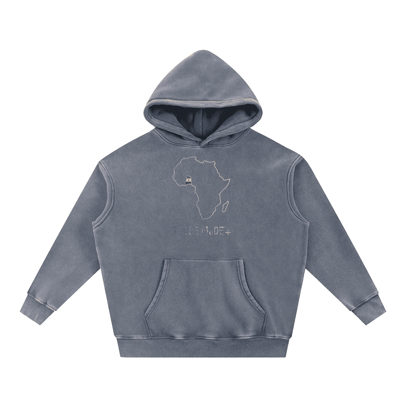 Snow Wash Fleece Oversize Hoodie - Tribemodeplus