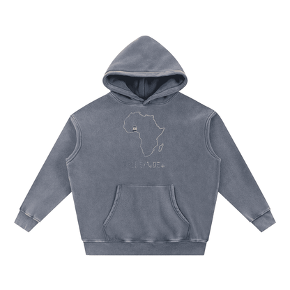 Snow Wash Fleece Oversize Hoodie - Tribemodeplus