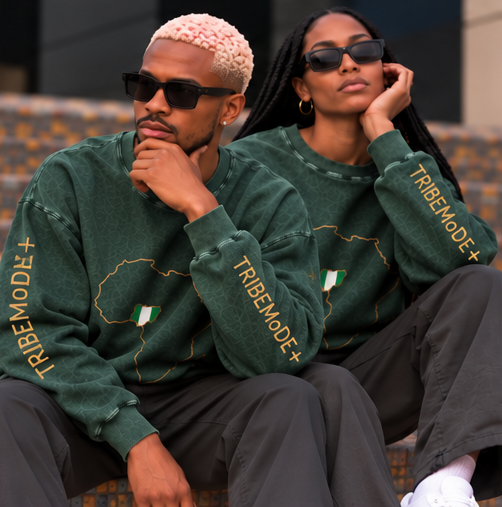 Nigeria Oversized Sweatshirt — Snow Washed