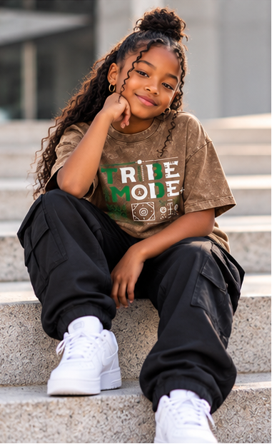 Nigeria Kids' T-Shirt — Snow Washed