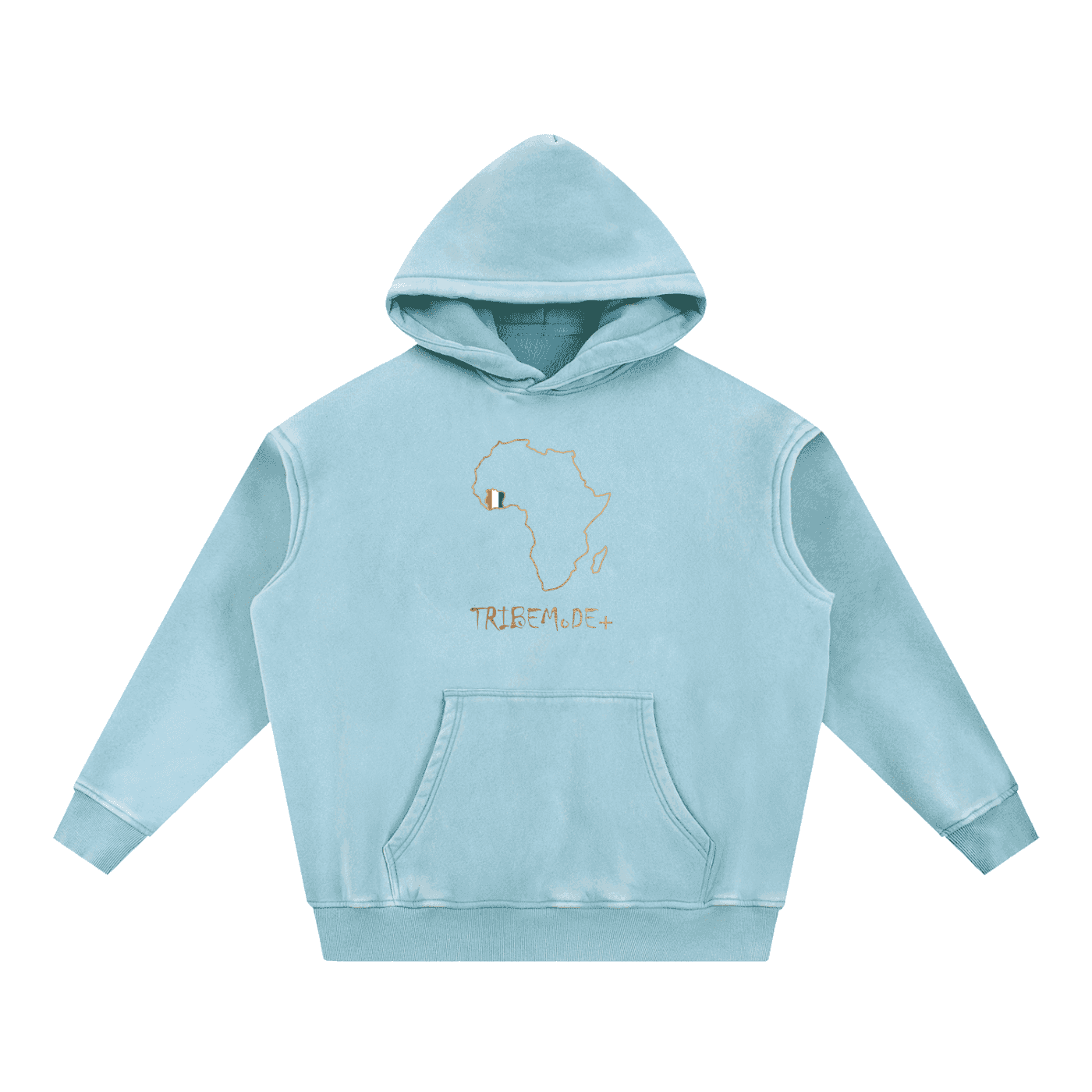 Snow Wash Fleece Oversize Hoodie - Tribemodeplus