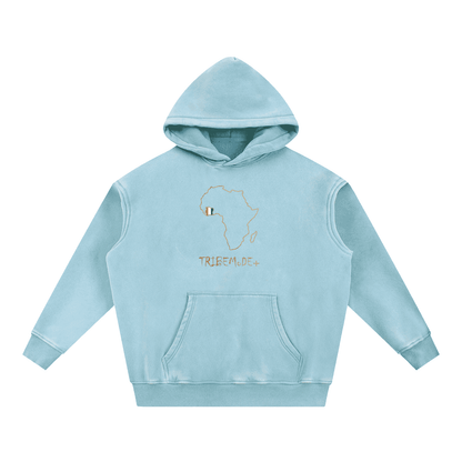 Snow Wash Fleece Oversize Hoodie - Tribemodeplus