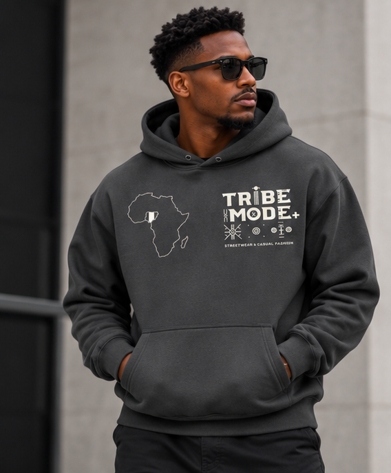 Nigeria Fleece Hoodie — Essential Oversized Boxy Fit
