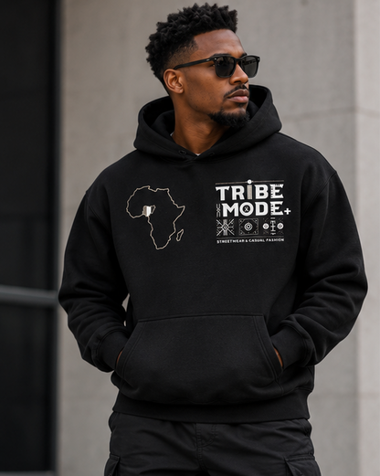 Nigeria Fleece Hoodie — Essential Oversized Boxy Fit