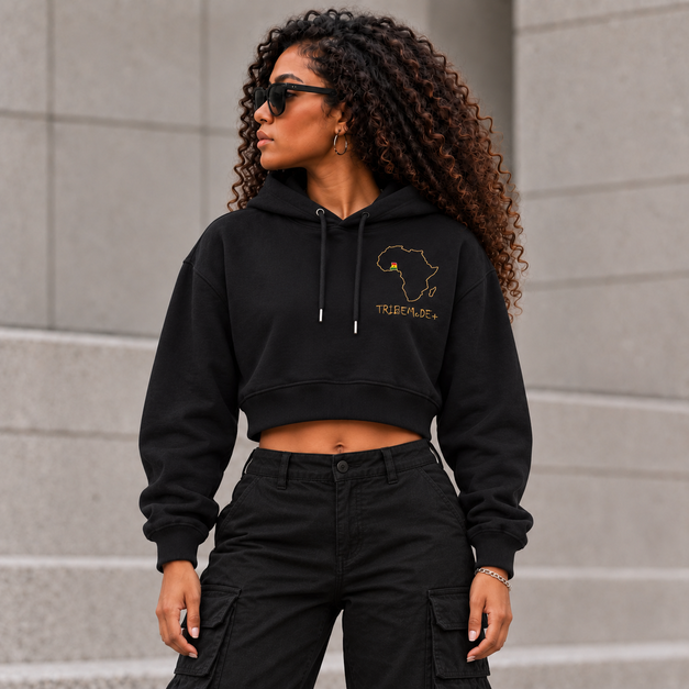 Ghana Cropped Hoodie — Essential