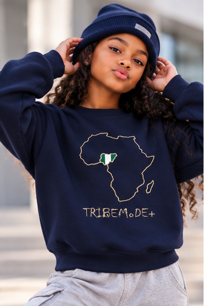 Nigeria Kids' Sweatshirt — Essential Fleece