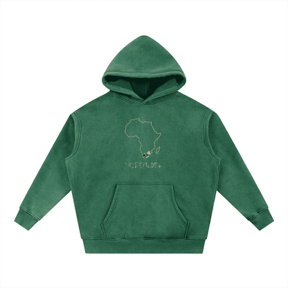 Snow Wash Fleece Oversize Hoodie - Tribemodeplus
