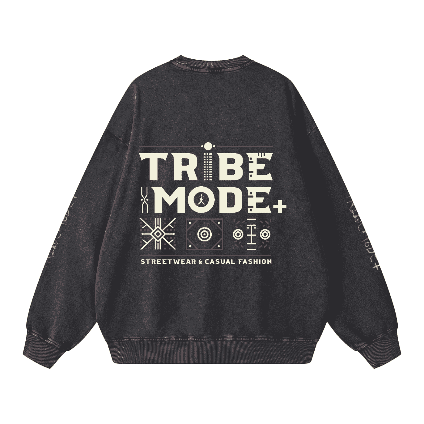Snow Washed Oversized Sweatshirt - Tribemodeplus