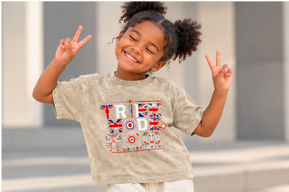 United Kingdom Snow Washed Kids' T-Shirt