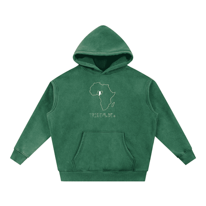 Snow Wash Fleece Oversize Hoodie - Tribemodeplus