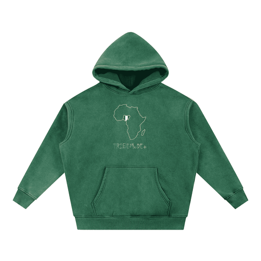 Snow Wash Fleece Oversize Hoodie - Tribemodeplus