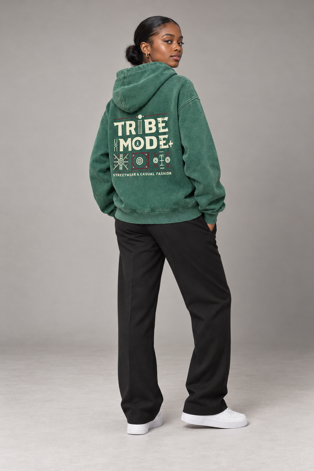 Kenya Oversized Hoodie — Snow Wash Fleece