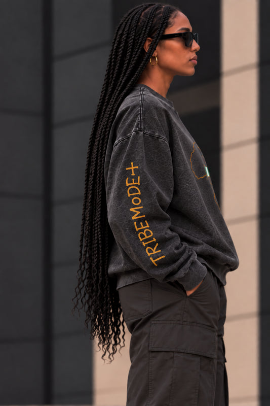 Snow Washed Oversized Sweatshirt