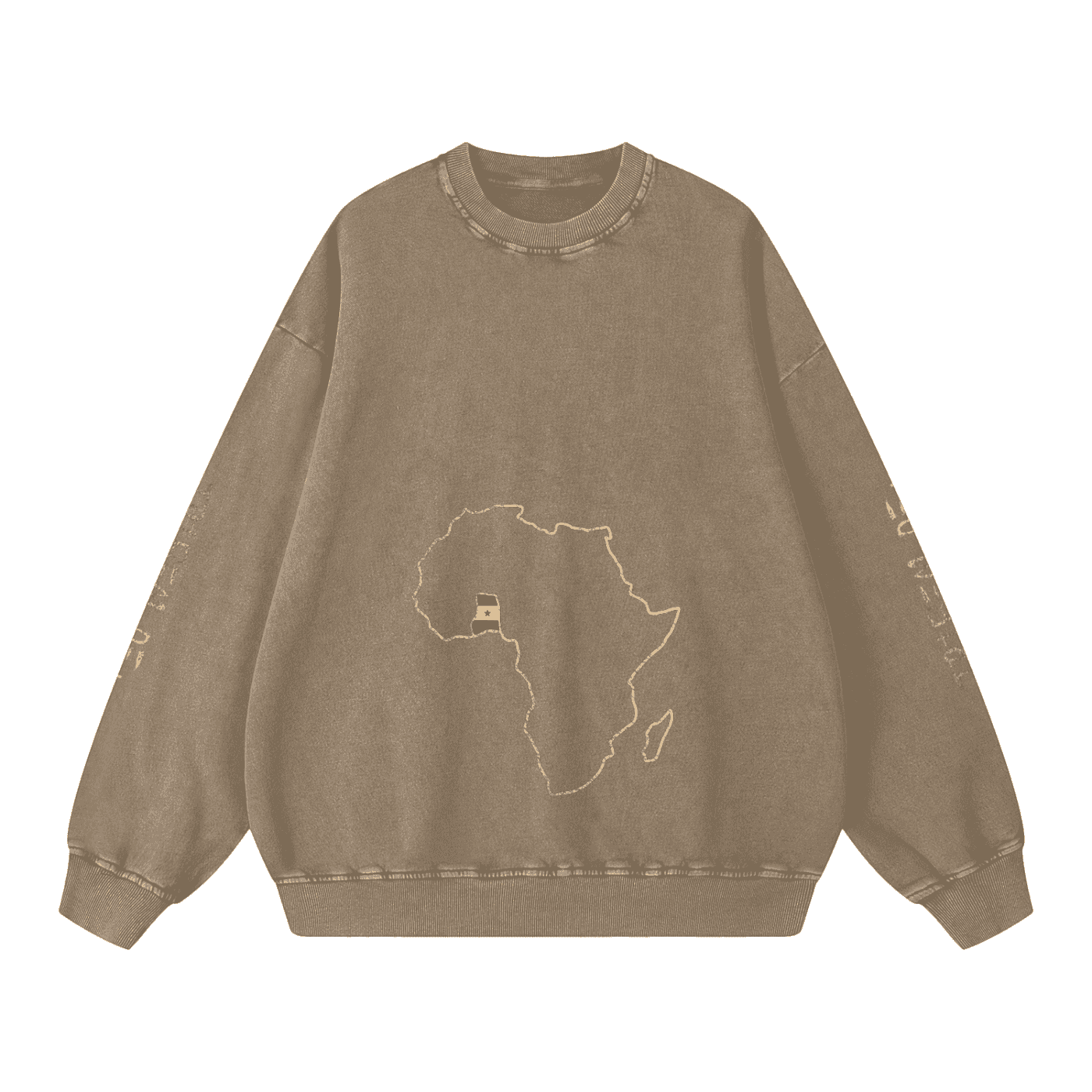 Snow Washed Oversized Sweatshirt - Tribemodeplus