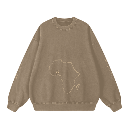 Snow Washed Oversized Sweatshirt - Tribemodeplus