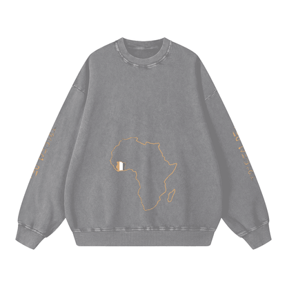 Snow Washed Oversized Sweatshirt - Tribemodeplus