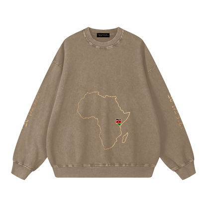 Snow Washed Oversized Sweatshirt - Tribemodeplus