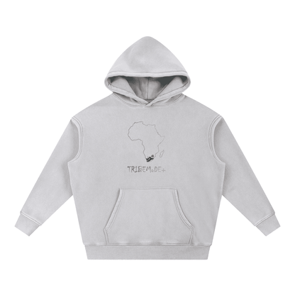 Snow Wash Fleece Oversize Hoodie - Tribemodeplus