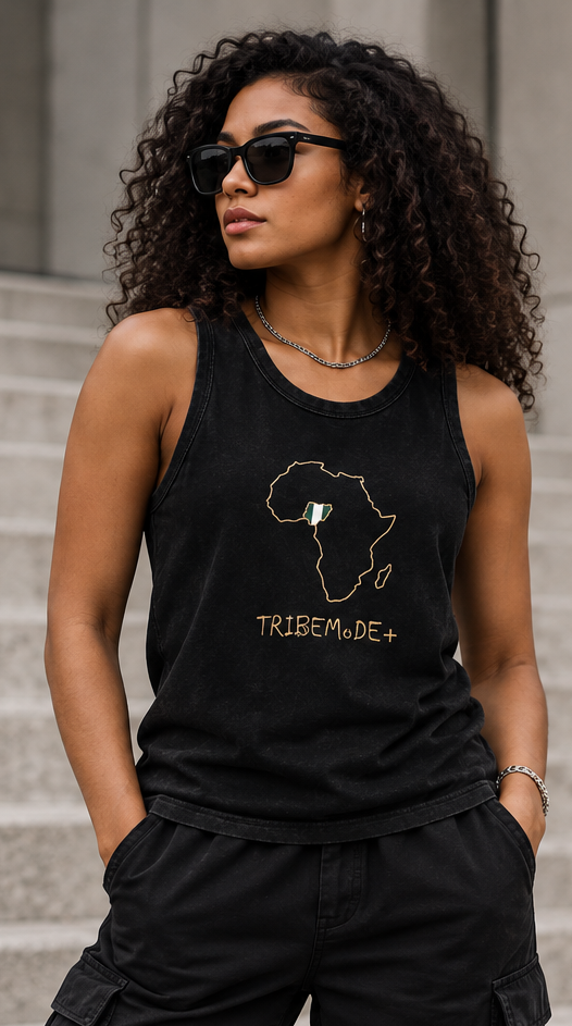 Nigeria Tank Top — Snow Washed