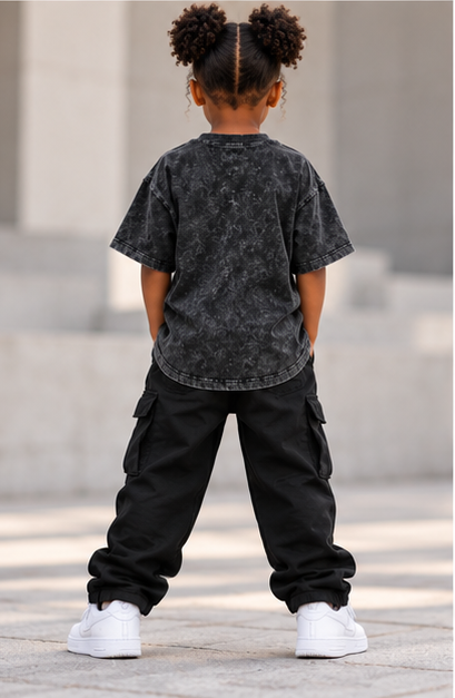 Nigeria Kids' T-Shirt — Snow Washed