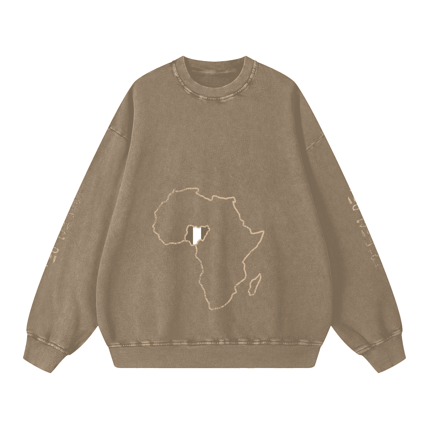Snow Washed Oversized Sweatshirt - Tribemodeplus