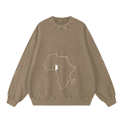 Snow Washed Oversized Sweatshirt - Tribemodeplus