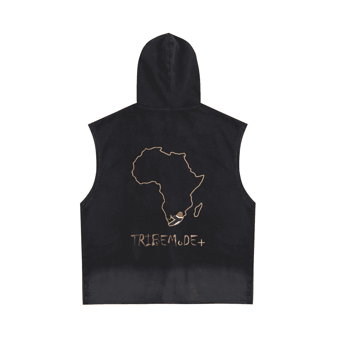 Vintage Washed Zip-Up Hooded Tank Top - Tribemodeplus