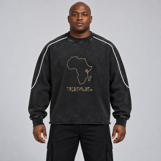 Kenya Hem Sweatshirt — Mineral Wash Piping