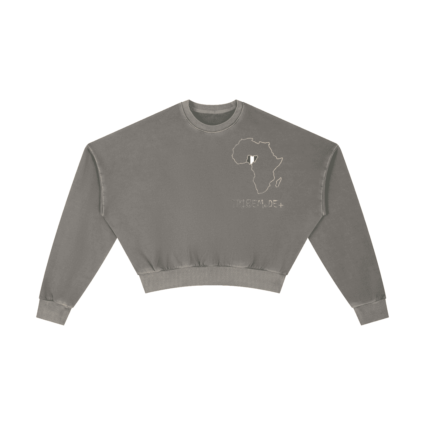 Vintage Washed Cropped Sweatshirt - Tribemodeplus