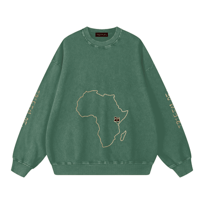 Snow Washed Oversized Sweatshirt - Tribemodeplus