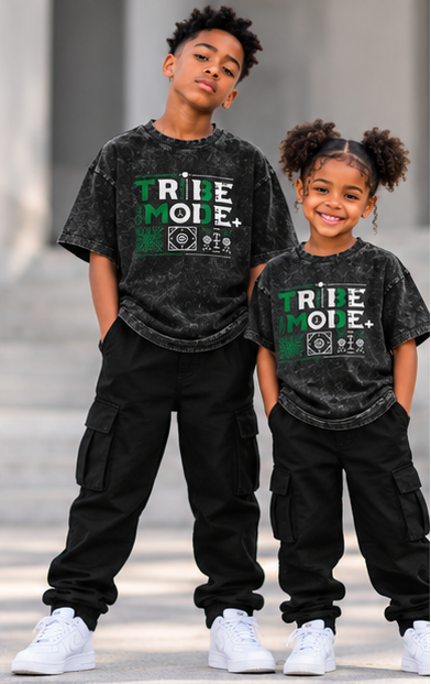 Nigeria Kids' T-Shirt — Snow Washed