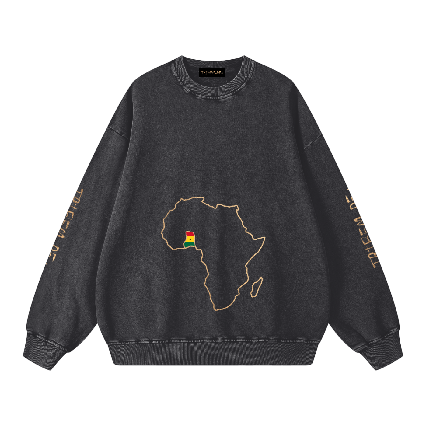 Snow Washed Oversized Sweatshirt - Tribemodeplus