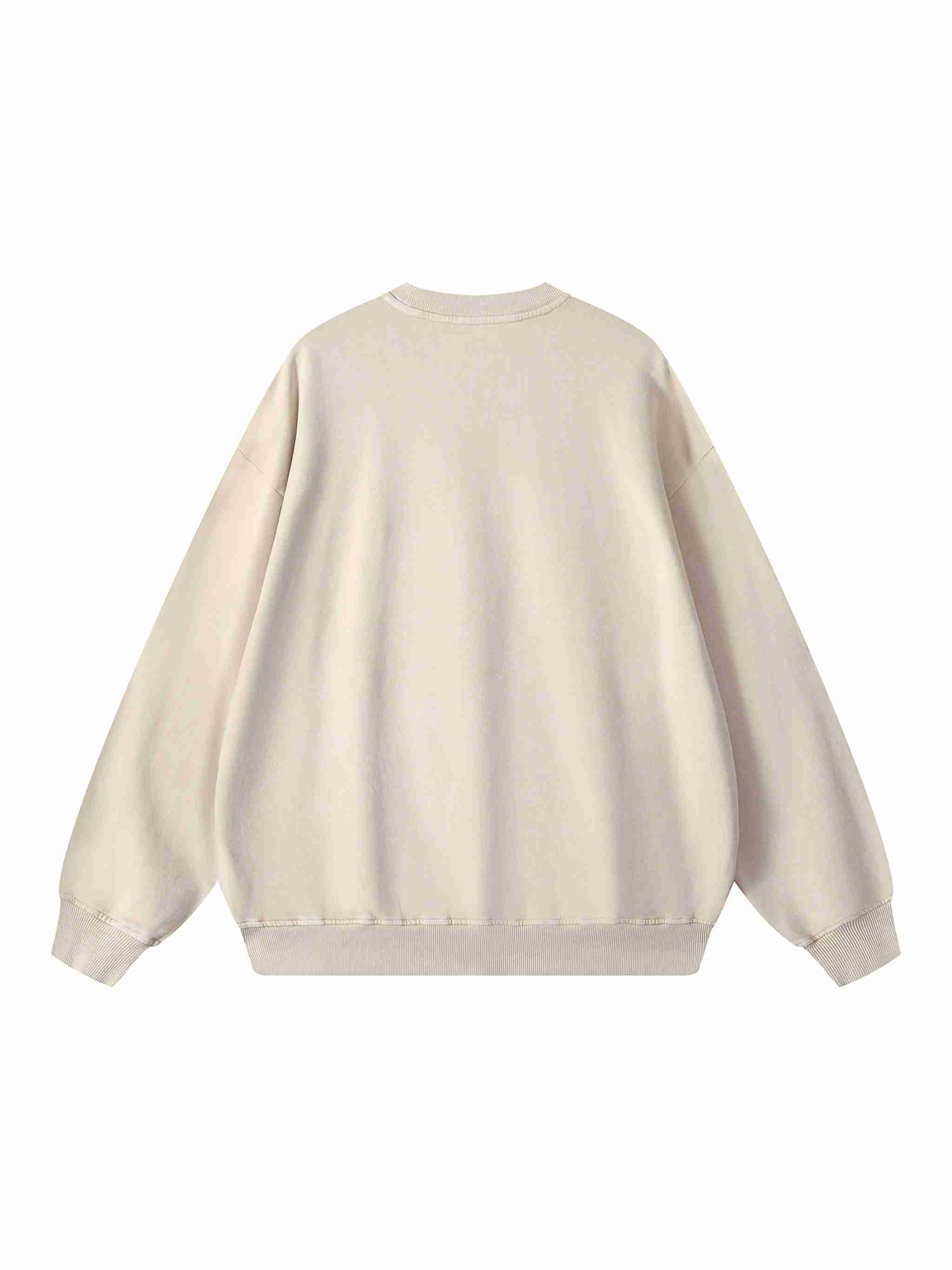 Snow Washed Oversized Sweatshirt - Tribemodeplus