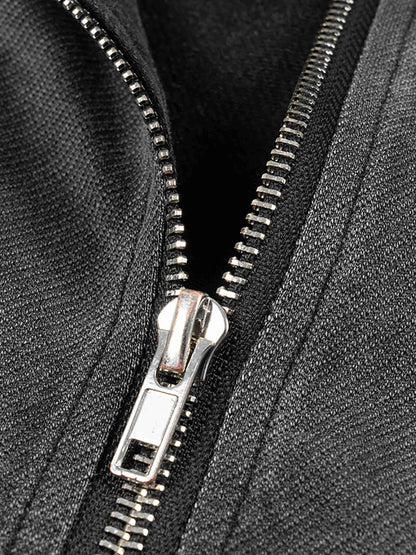 Vintage Washed Zip-Up Hooded Tank Top - Tribemodeplus