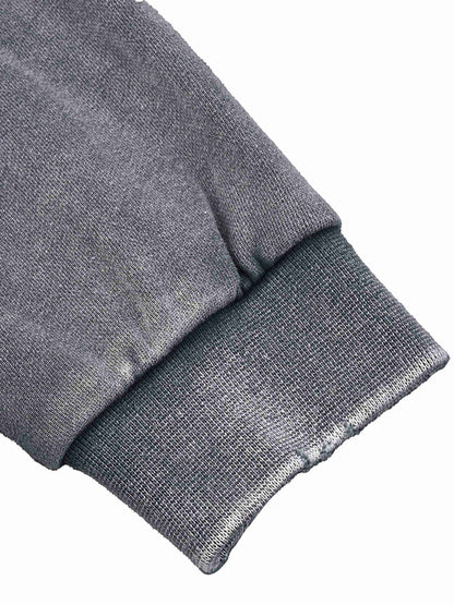 Snow Washed Raw Edge Cropped Sweatshirt - Tribemodeplus